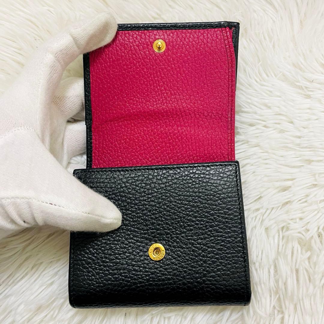 極美✨ GUCCI 二つ折り財布 GG マーモント バイカラー 日本限定