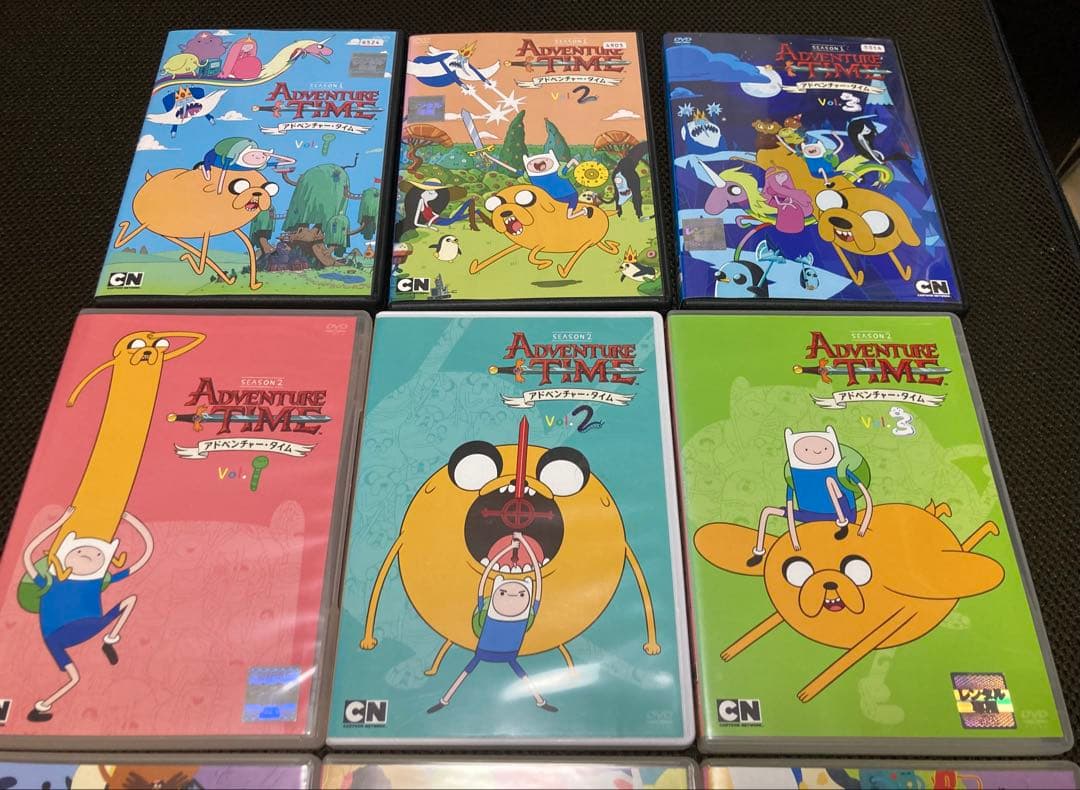 アドベンチャー・タイム DVD season1〜4 全12巻セット　ケース付き