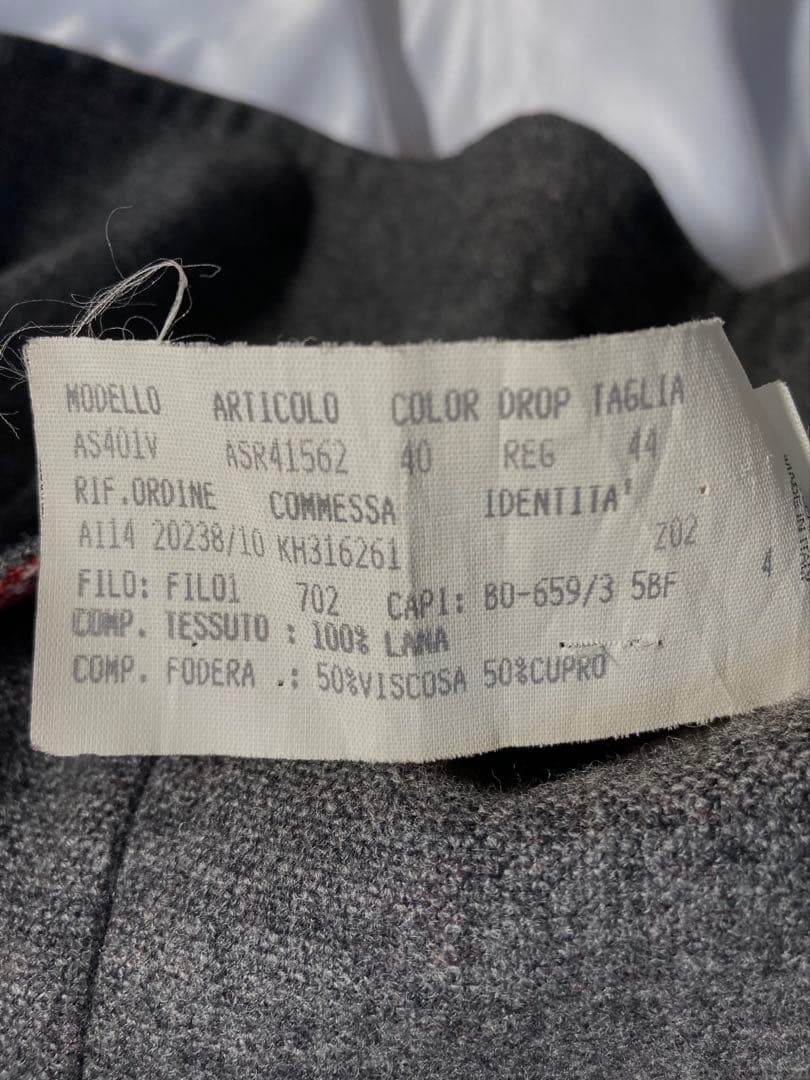LARDINI ラルディーニ 44 ウール テーラードジャケット グレー