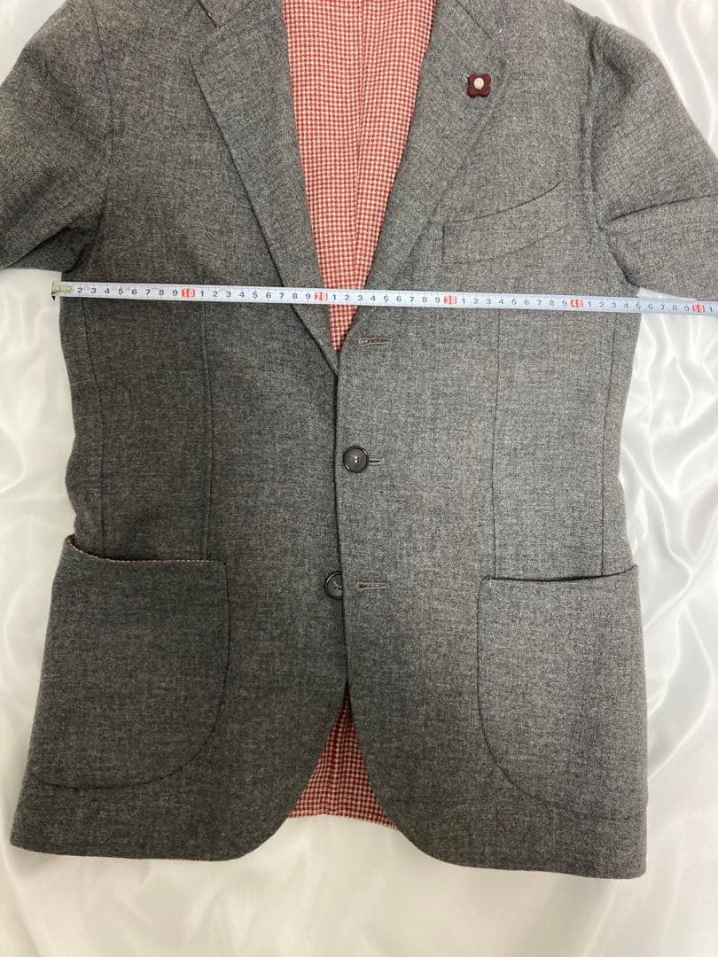 LARDINI ラルディーニ 44 ウール テーラードジャケット グレー