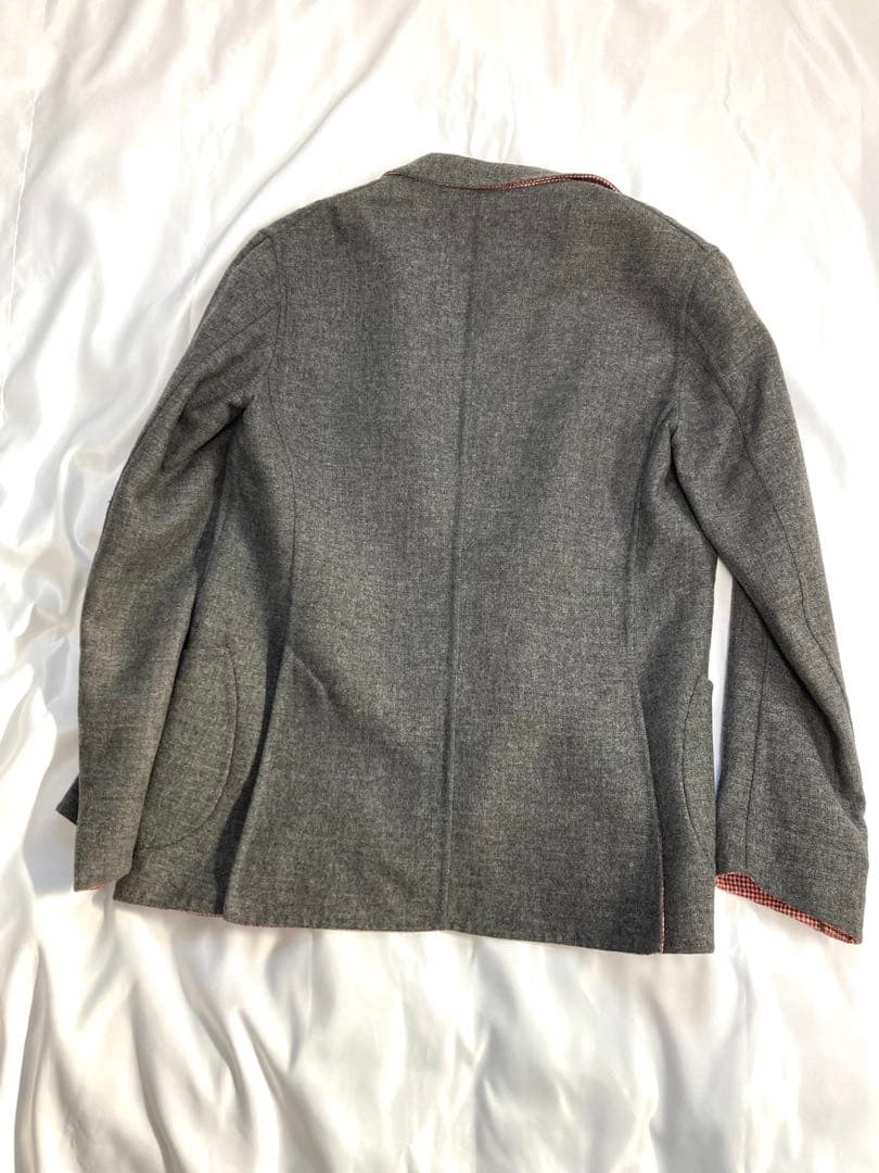 LARDINI ラルディーニ 44 ウール テーラードジャケット グレー