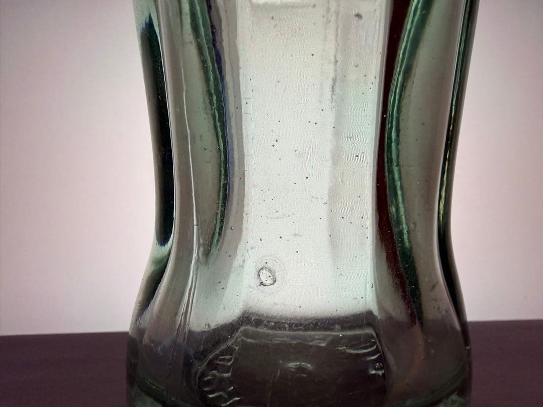 D16 1920年代　コカコーラ コンツァーボトル ライトグリーン 瓶