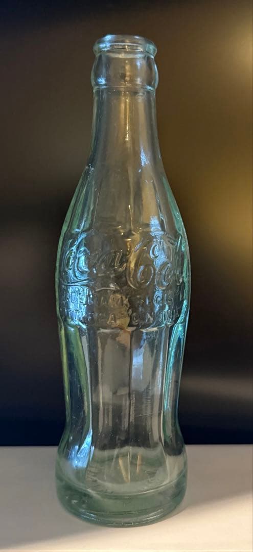 D16 1920年代　コカコーラ コンツァーボトル ライトグリーン 瓶