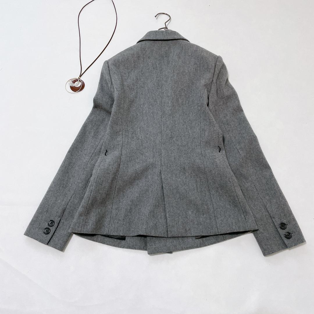 【美品】ANAYI アナイ ダブルブレスト テーラードジャケット グレー