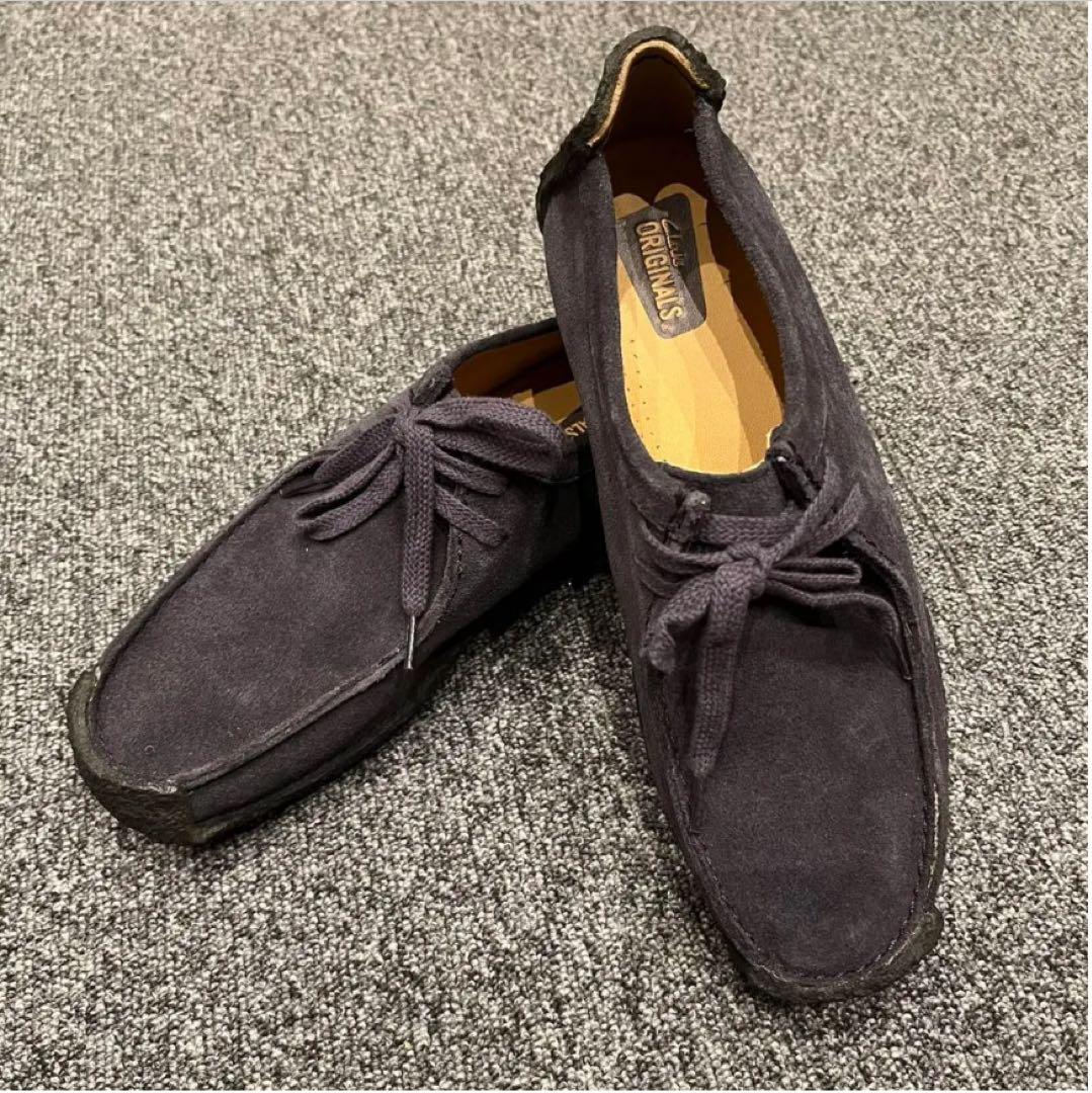 美品CLARKS Wallabeeクラークス ワラビー 希少メンズレザー25cm