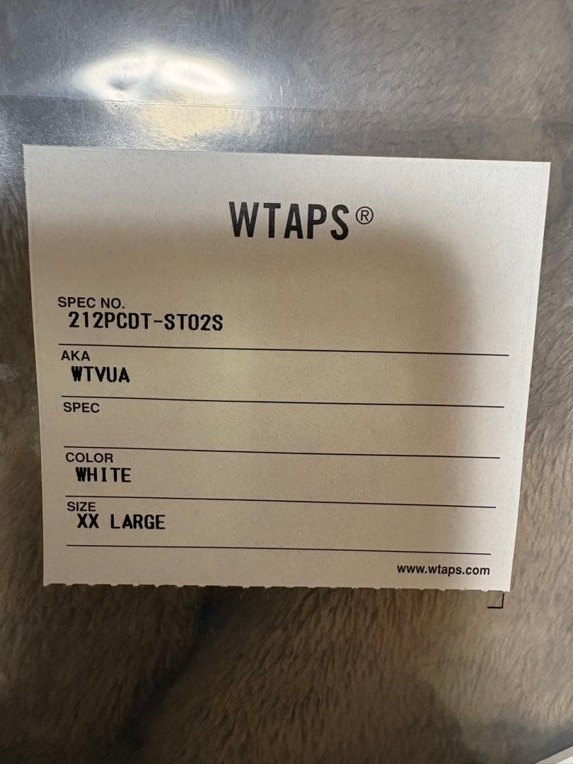 トップス WTAPS 212PCDT-ST02S XX-L WHITE
