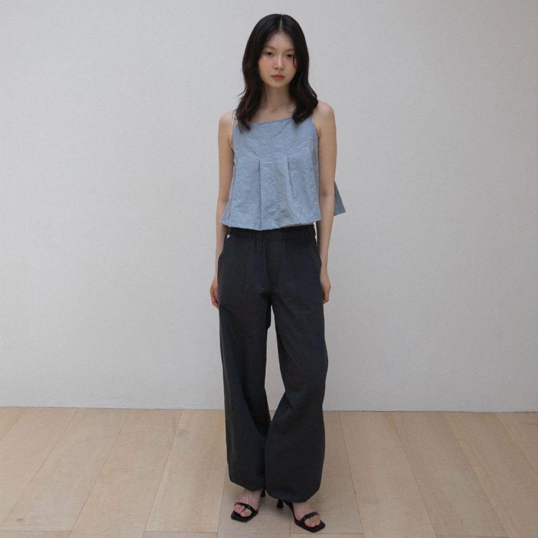 OHOTORO Pleated Cami Top 韓国　キャミ　レイヤード