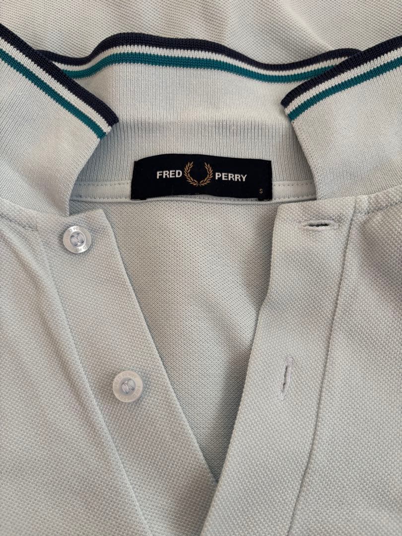 FRED PERRY ポロシャツ 半袖　ライトブルーM3600