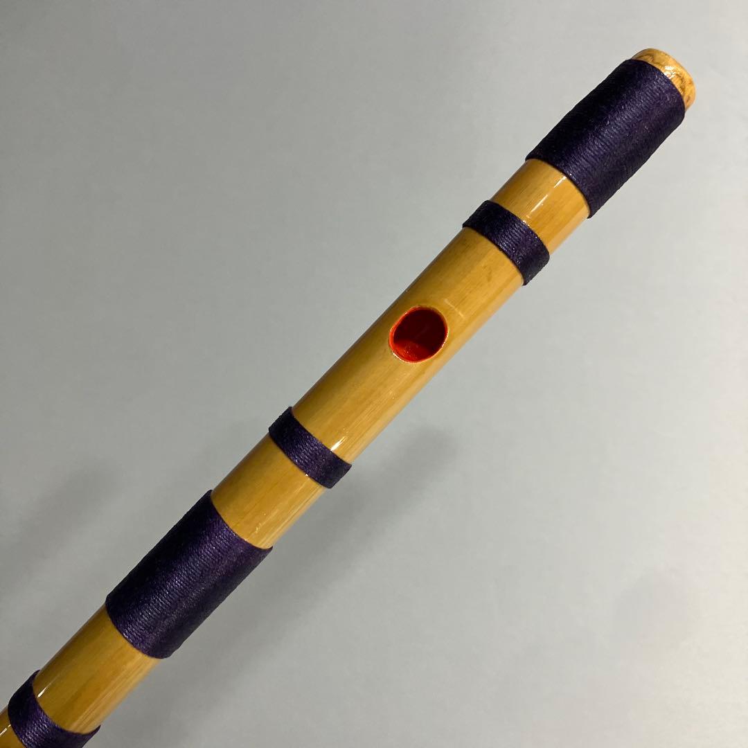 神楽笛（古典調篠笛、囃子笛）　 MRK-75　石見地方　和楽器　竹笛 　総巻