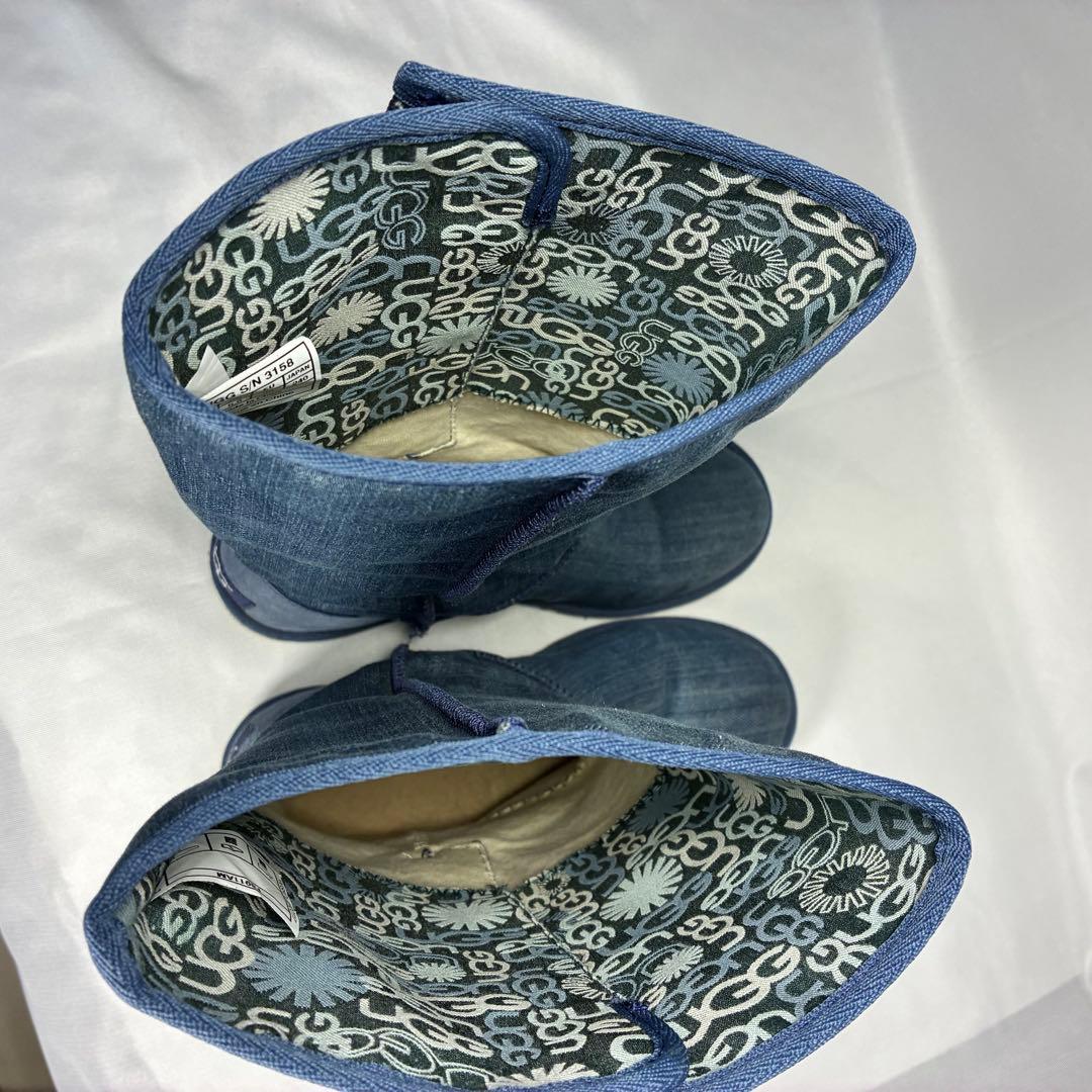 極美品✨UGG アグ ウォッシュドデニム ボタンブーツ ロング 24.0