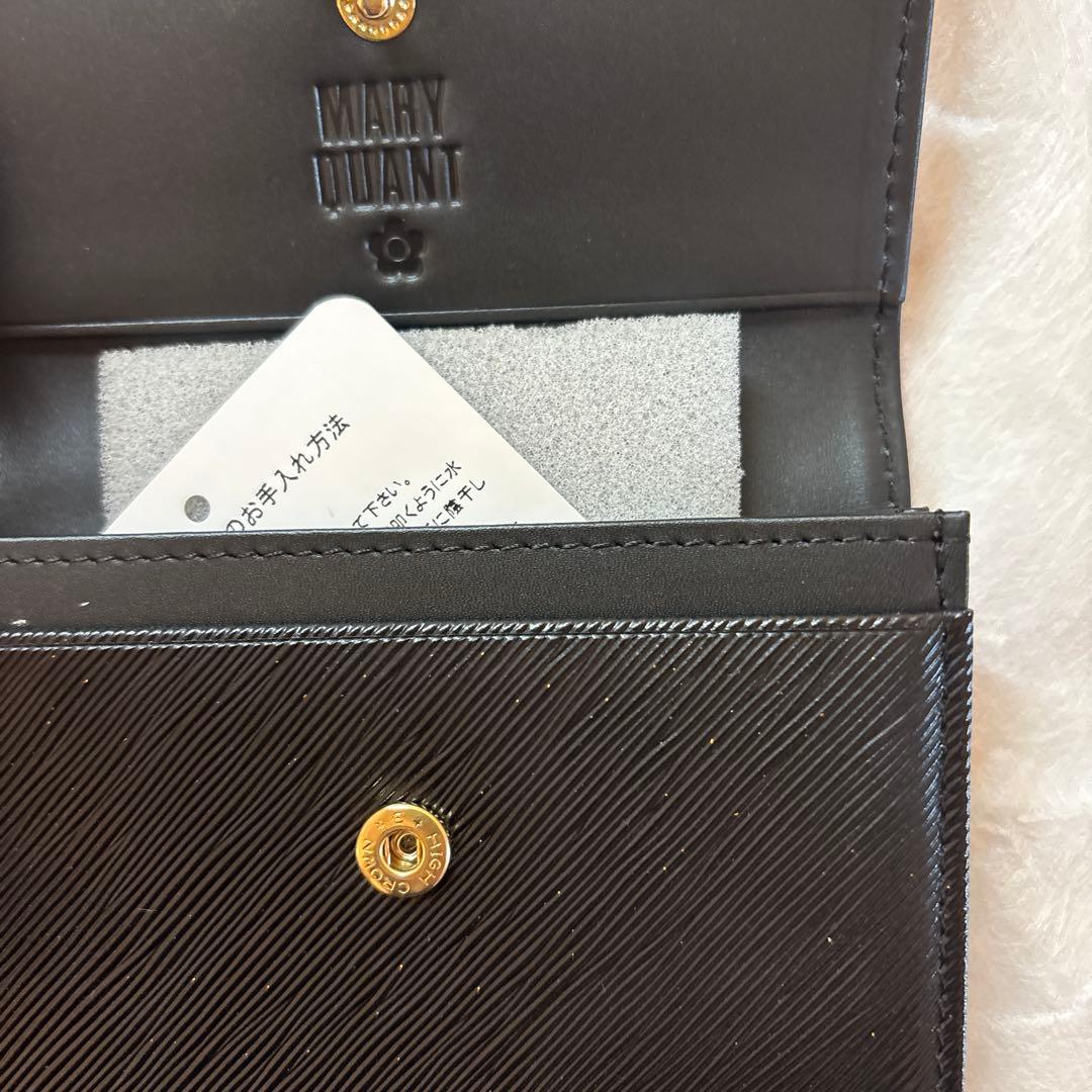 新品箱付き　MARY QUANT ブラック名刺入れ