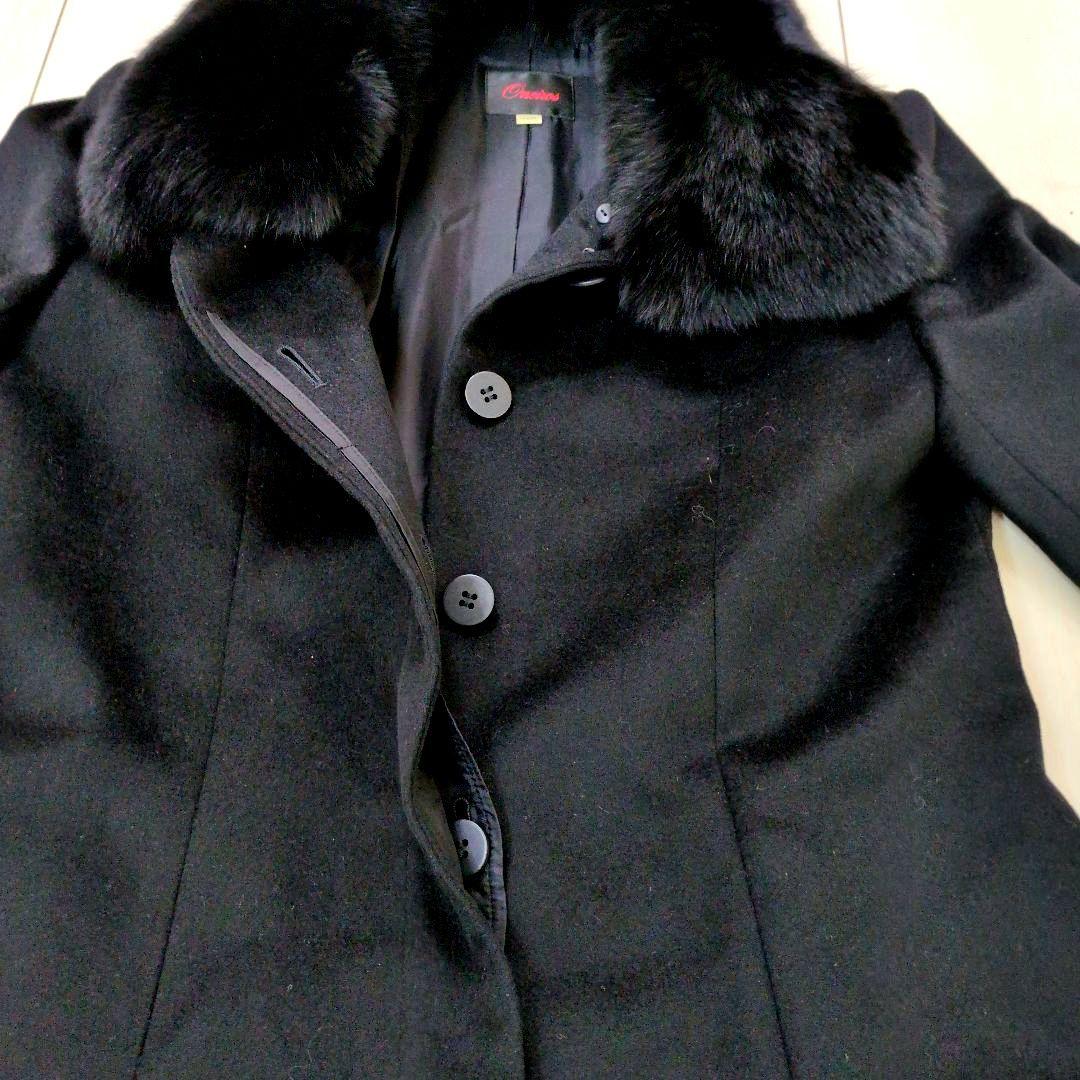 未使用品　oneiros カシミヤ100% ロングコート　フォックスファー　7号