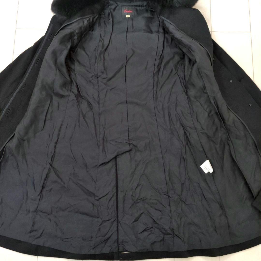 未使用品　oneiros カシミヤ100% ロングコート　フォックスファー　7号