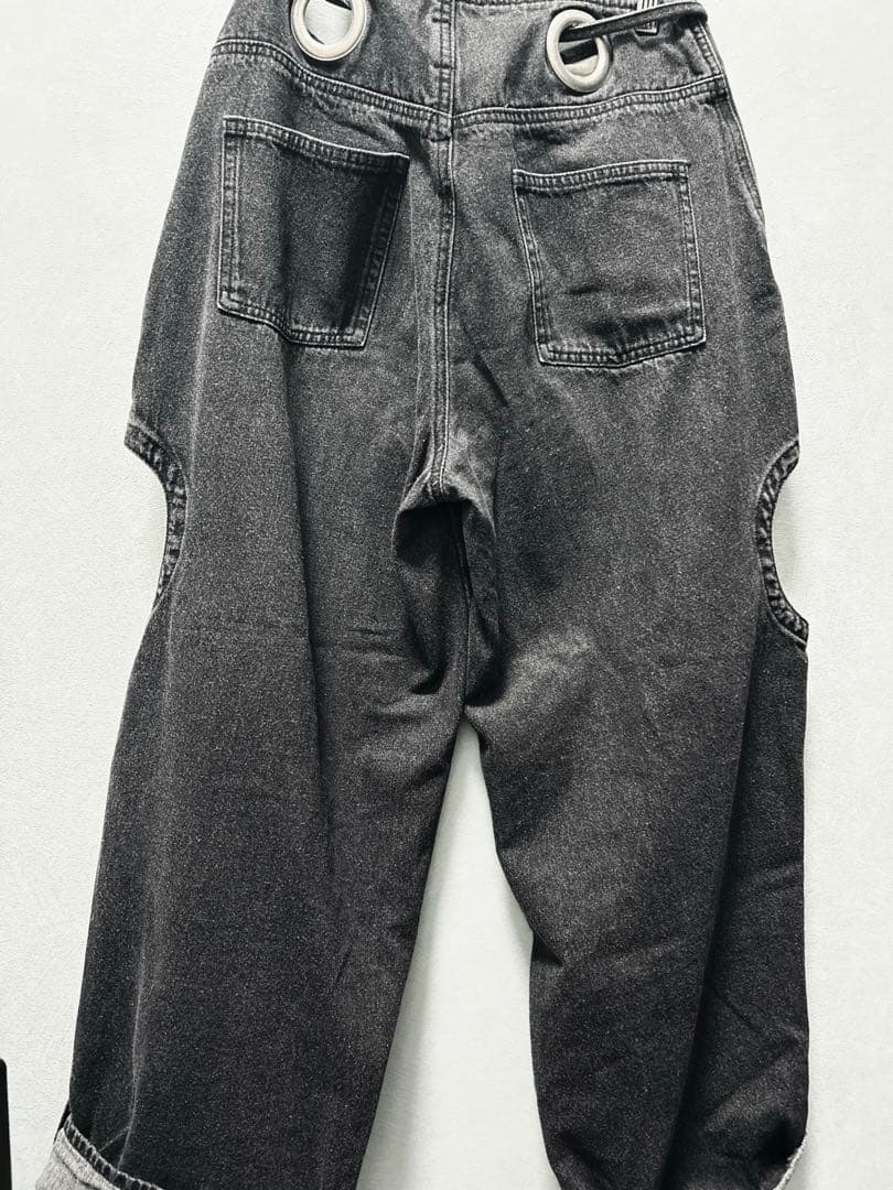 musubore クレーターハトメデニムパンツ