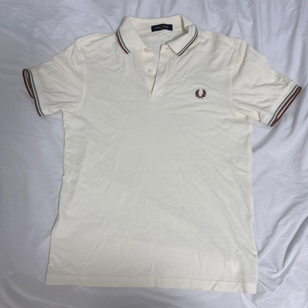 FREDPERRYツインティップライン ワンポイントロゴ刺繍ポロシャツM3600