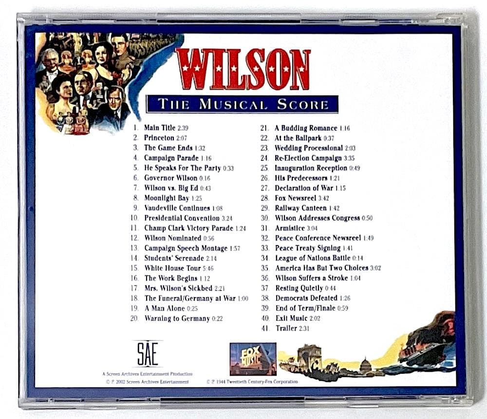 廃盤 CD ウィルソン(1944) サウンドトラック アルフレッド・ニューマン