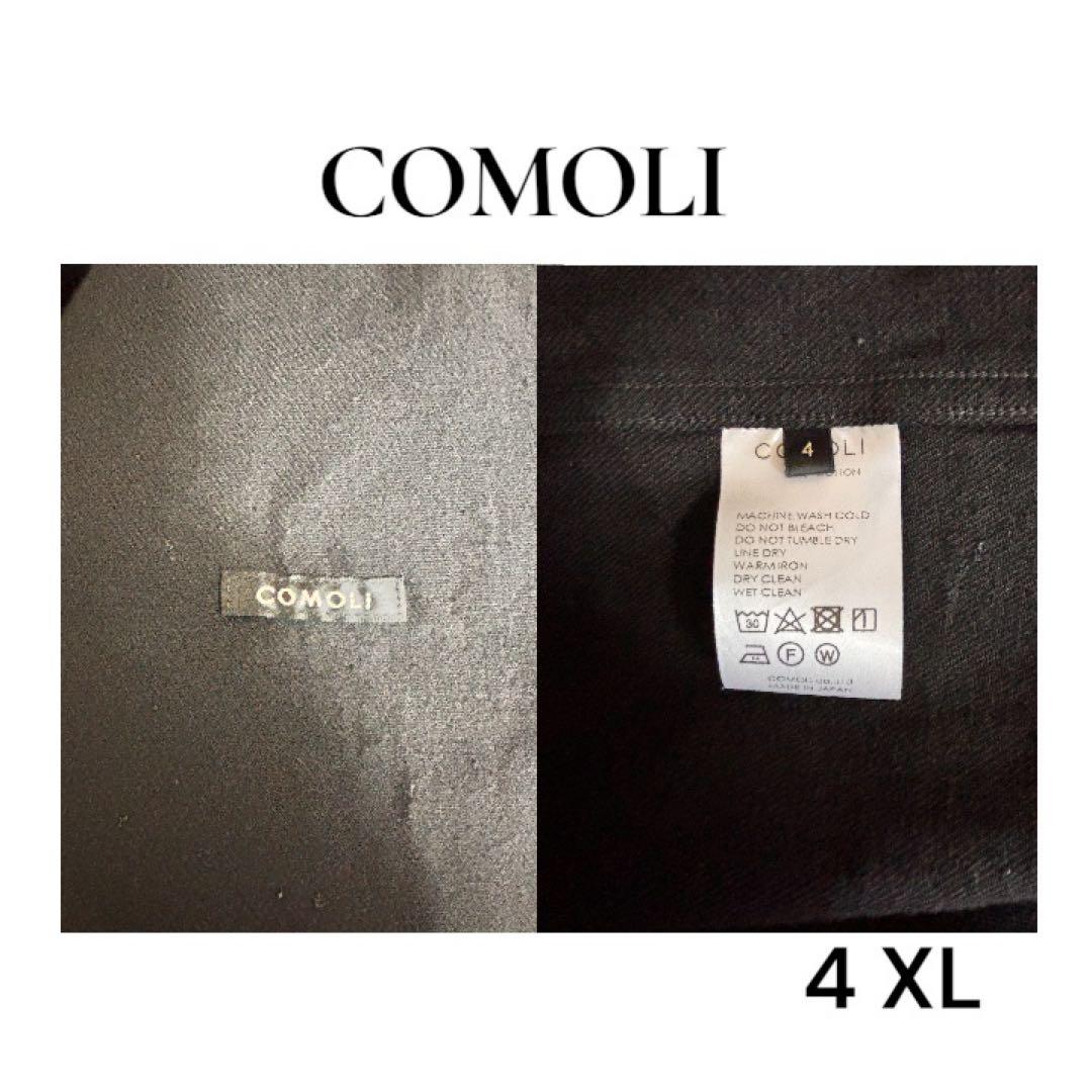 COMOLI デニムワークジャケット BLACK 4
