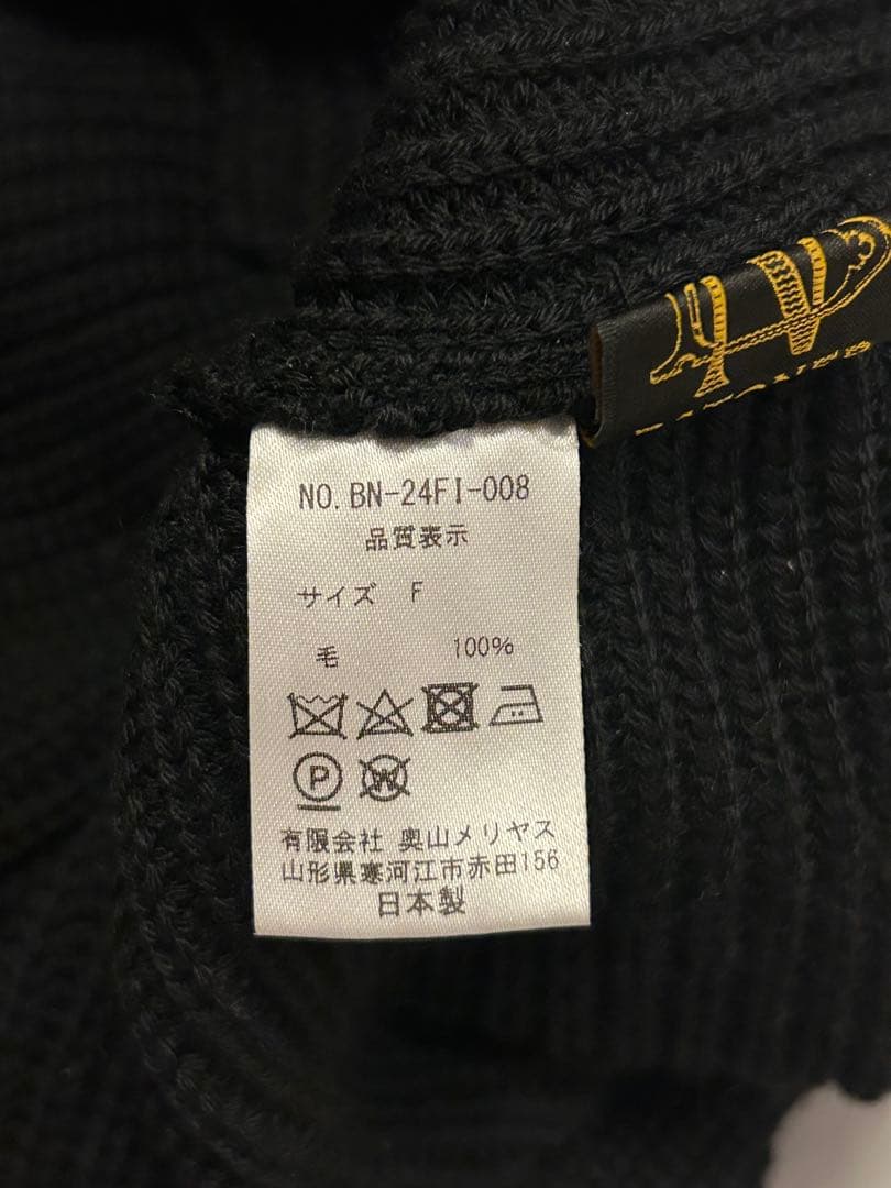 BATONER バラクラバ ウールニット バトナー black 黒