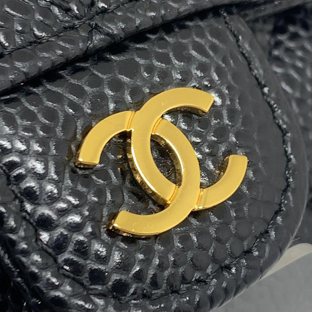 CHANEL マトラッセ キャビアスキン カードケース 名刺入れ 022780