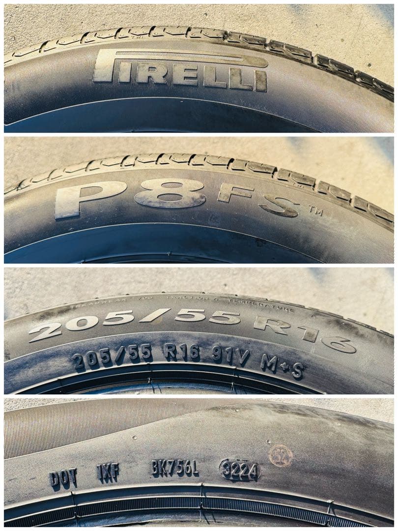 PIRELLI P8 FS 205/55R16 91V 2024年製