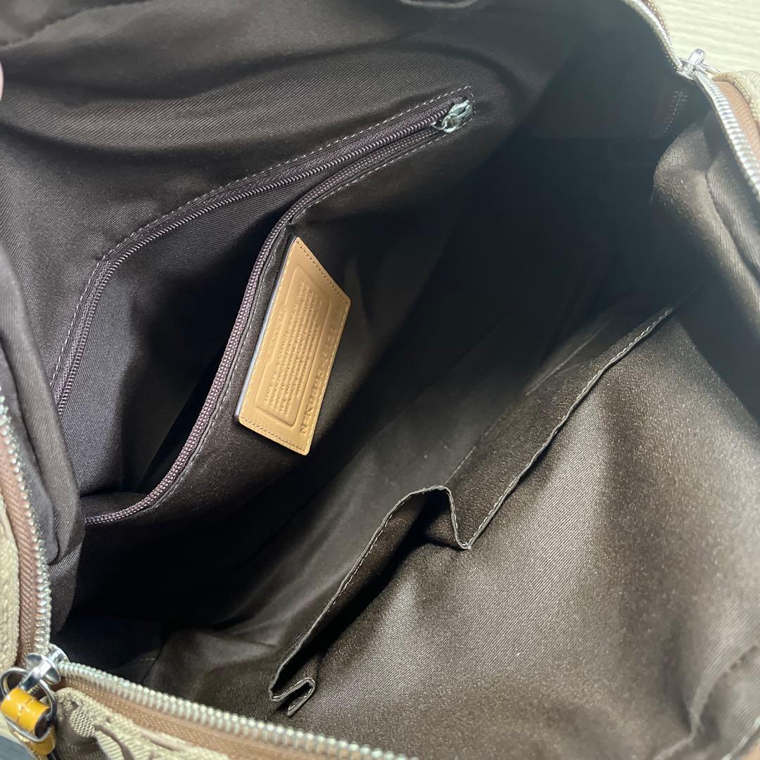 COACH コーチ ボストンバッグ シグネチャー ソーホー F13119