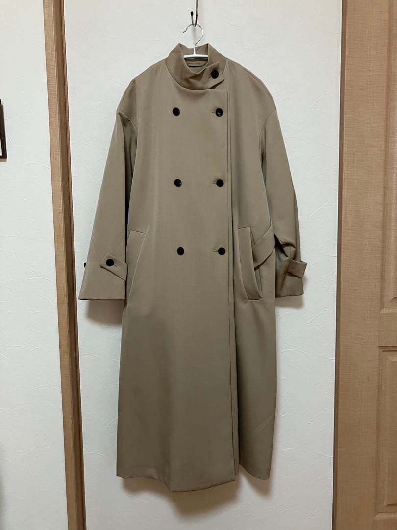 トゥモローランドコレクション　カバートクロス スタンドカラーコート