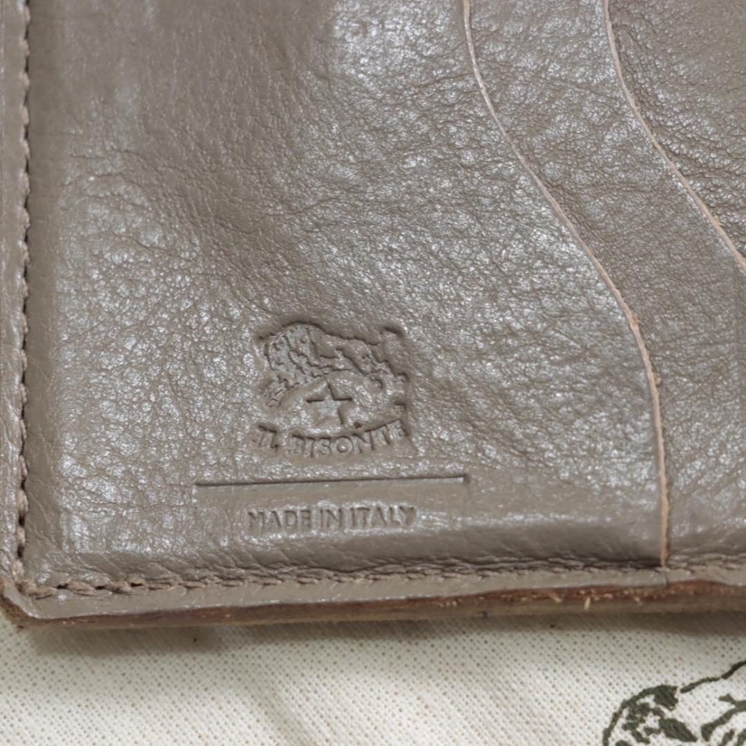 イルビゾンテ　IL BISONTE がま口ウォレット　二つ折り財布　コンパクト