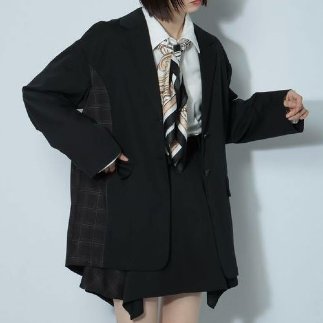 美品　pageboy テーラードジャケット チェックMIXジャケット S