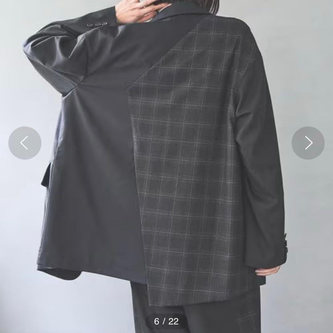 美品　pageboy テーラードジャケット チェックMIXジャケット S