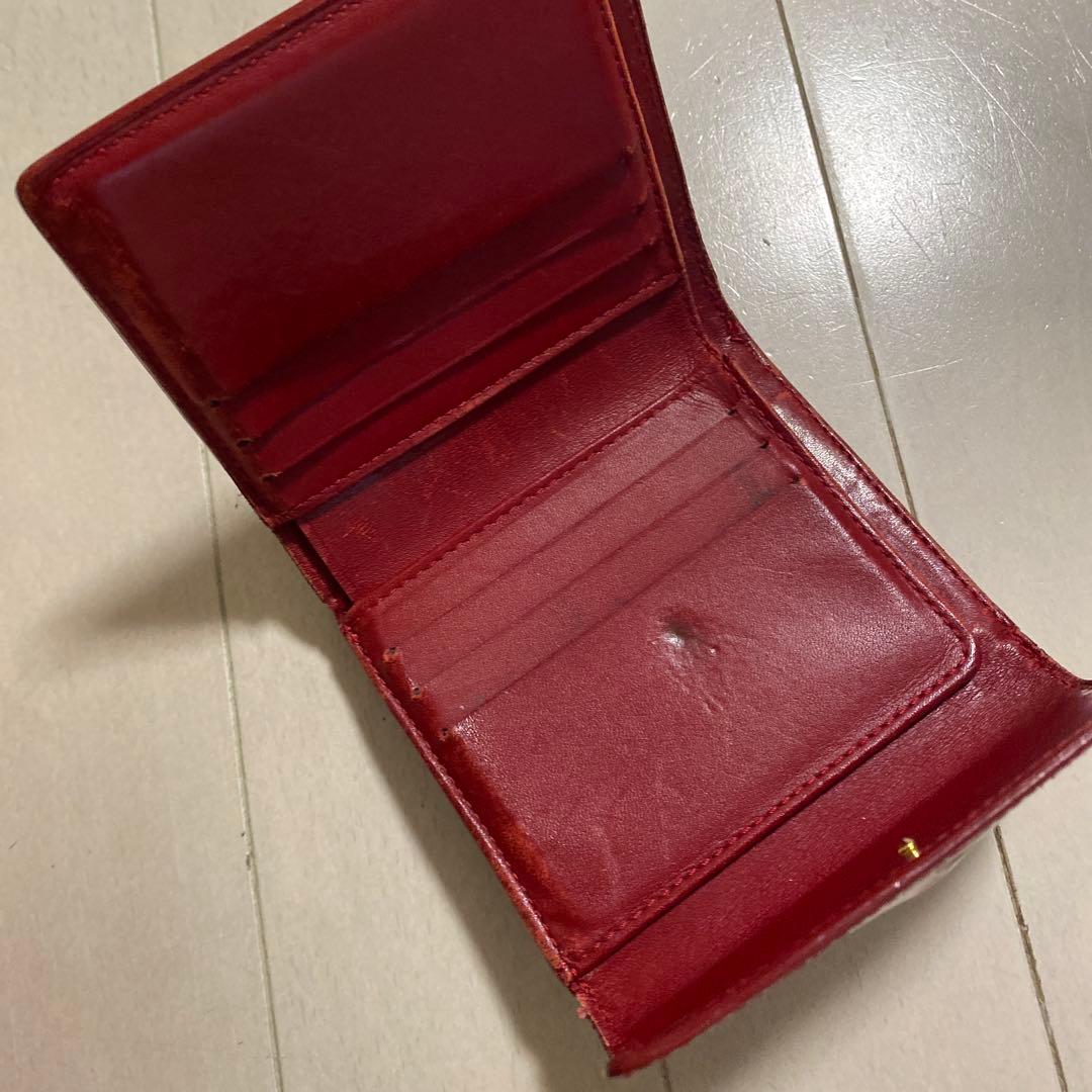 値下げ！Louis Vuitton 二つ折り財布 赤