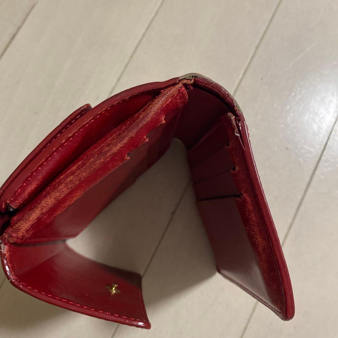 値下げ！Louis Vuitton 二つ折り財布 赤
