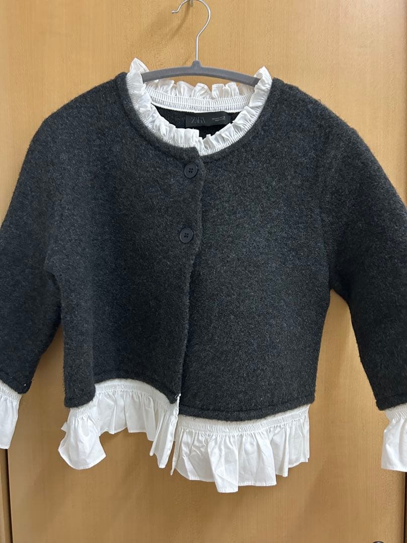 ZARA ポプリンコンビニットジャケット Sサイズ