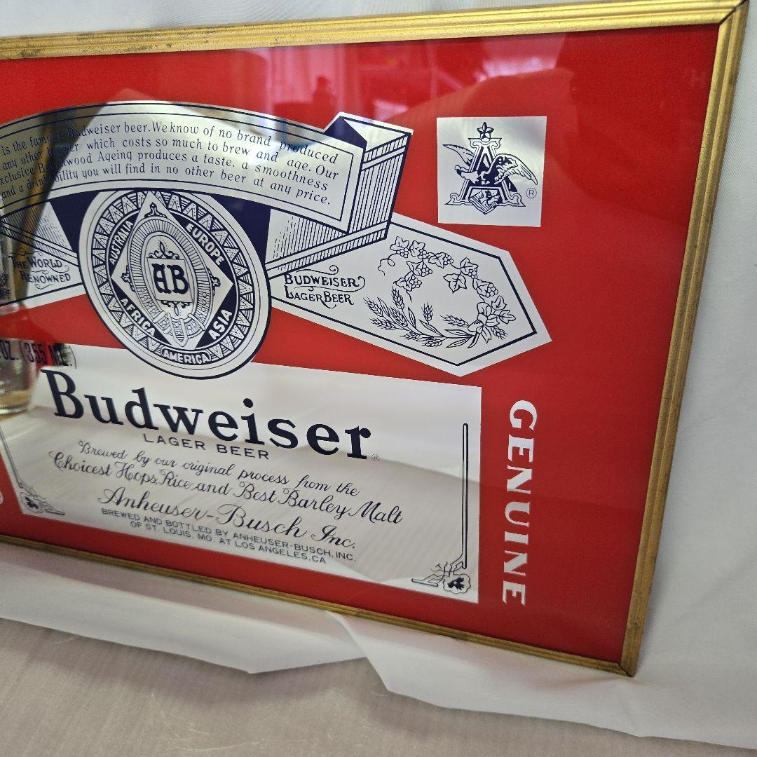Budweiser パブミラー　ミュージカン　ライター
