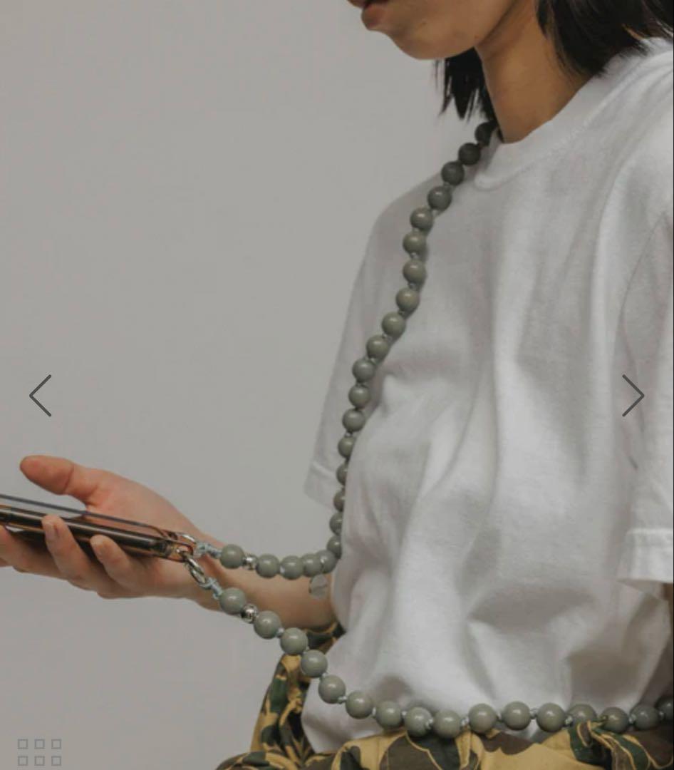upbeads アップビーズ　スマホショルダー　グレー
