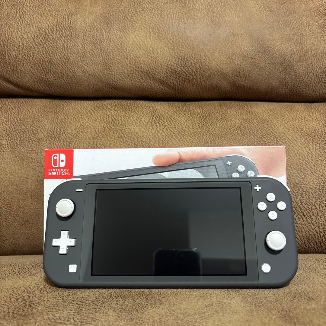【美品】Nintendo Switch Lite ライト グレー 本体 箱あり
