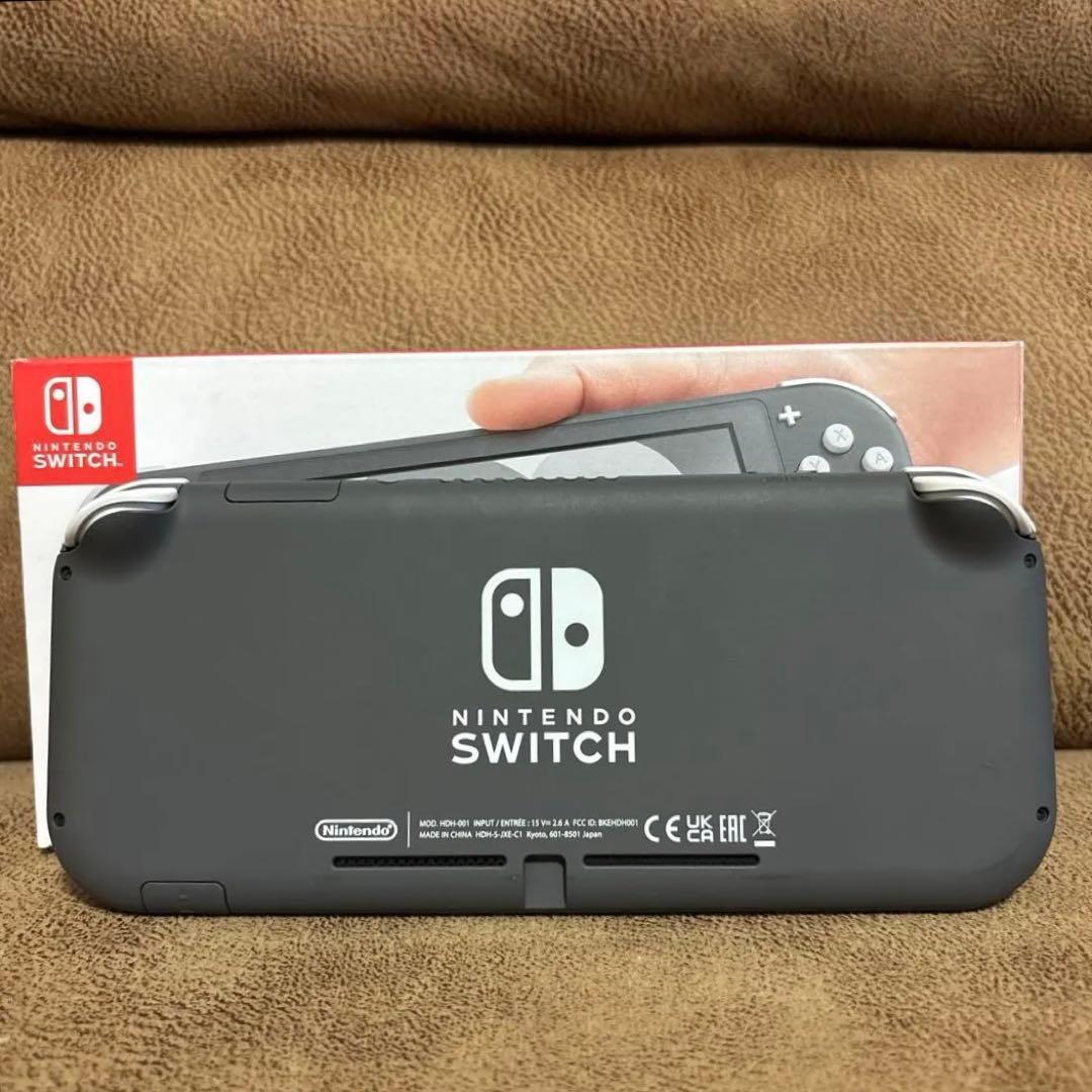 【美品】Nintendo Switch Lite ライト グレー 本体 箱あり