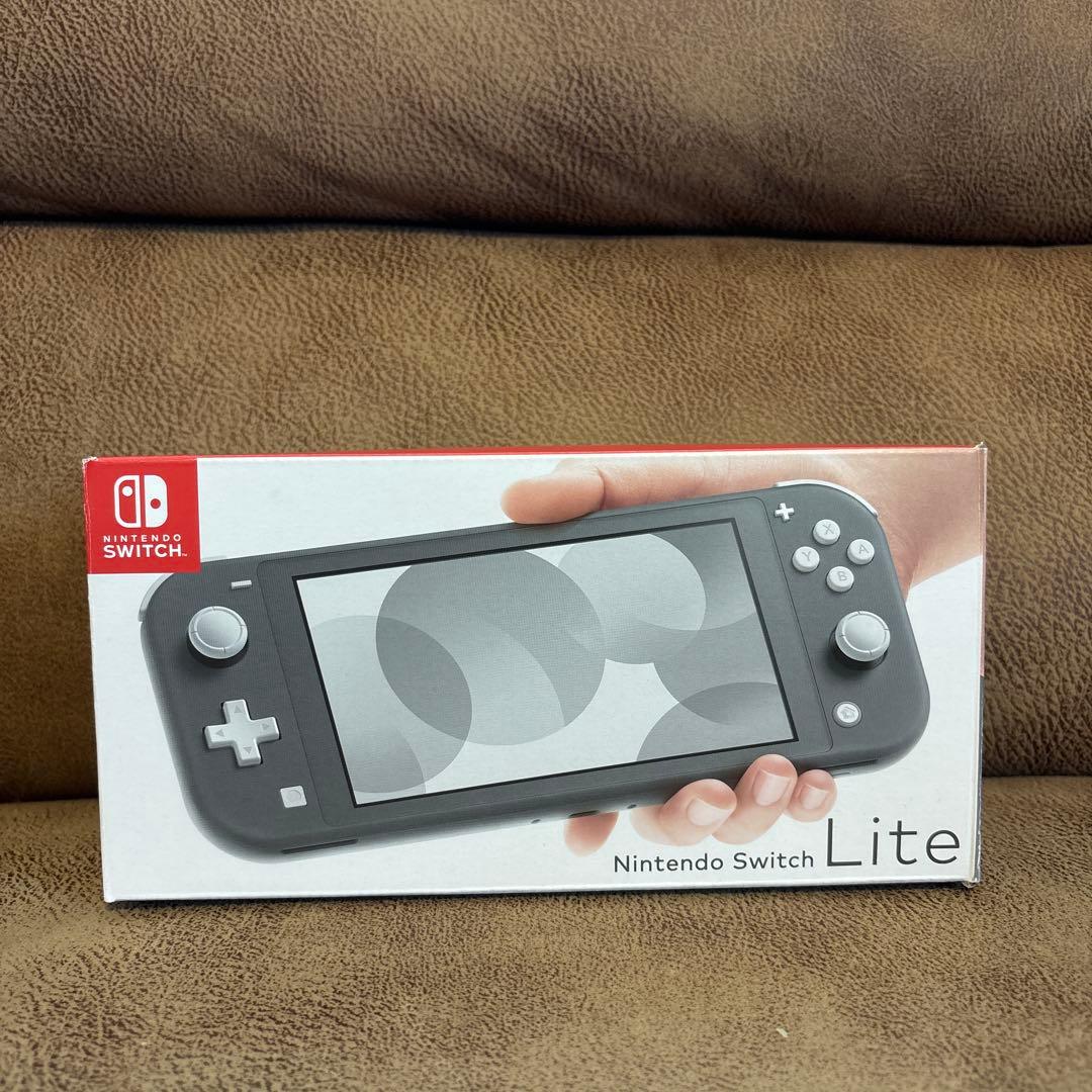【美品】Nintendo Switch Lite ライト グレー 本体 箱あり
