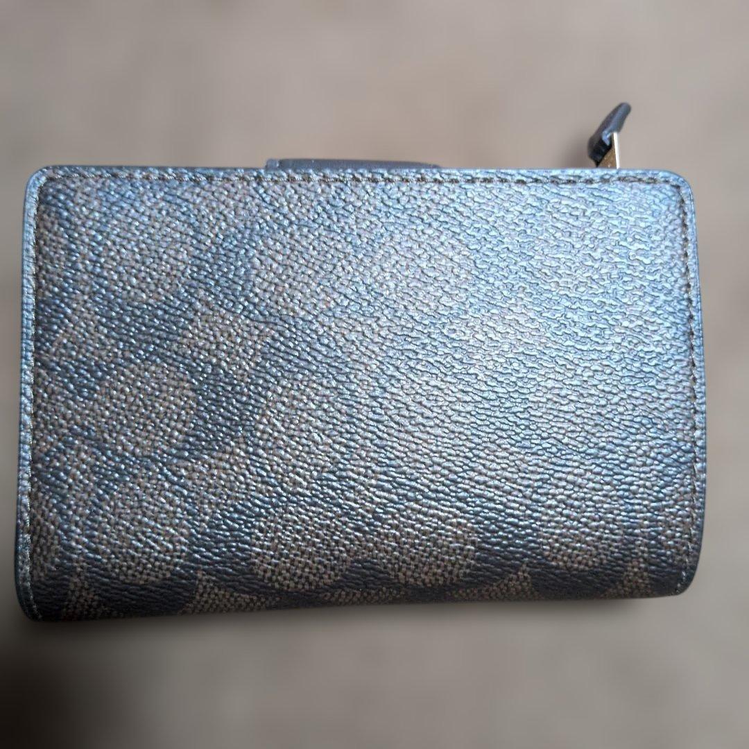 COACH ダークブラウン 二つ折り財布　新品未使用