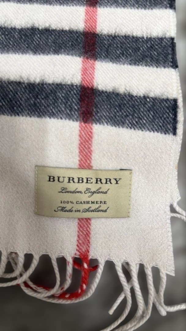 BURBERRY カシミヤ マフラー チェック柄