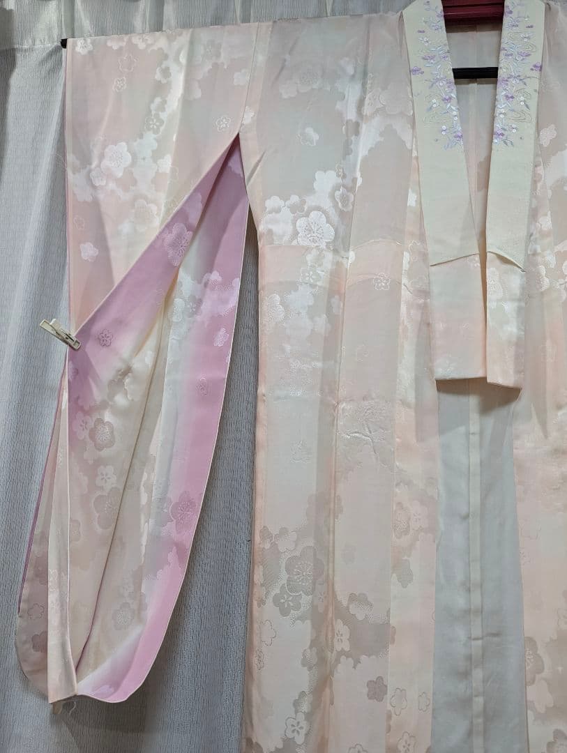 【美品】　正絹振袖　フルセット+小物・草履・バック・フェザーショール付　即発送可
