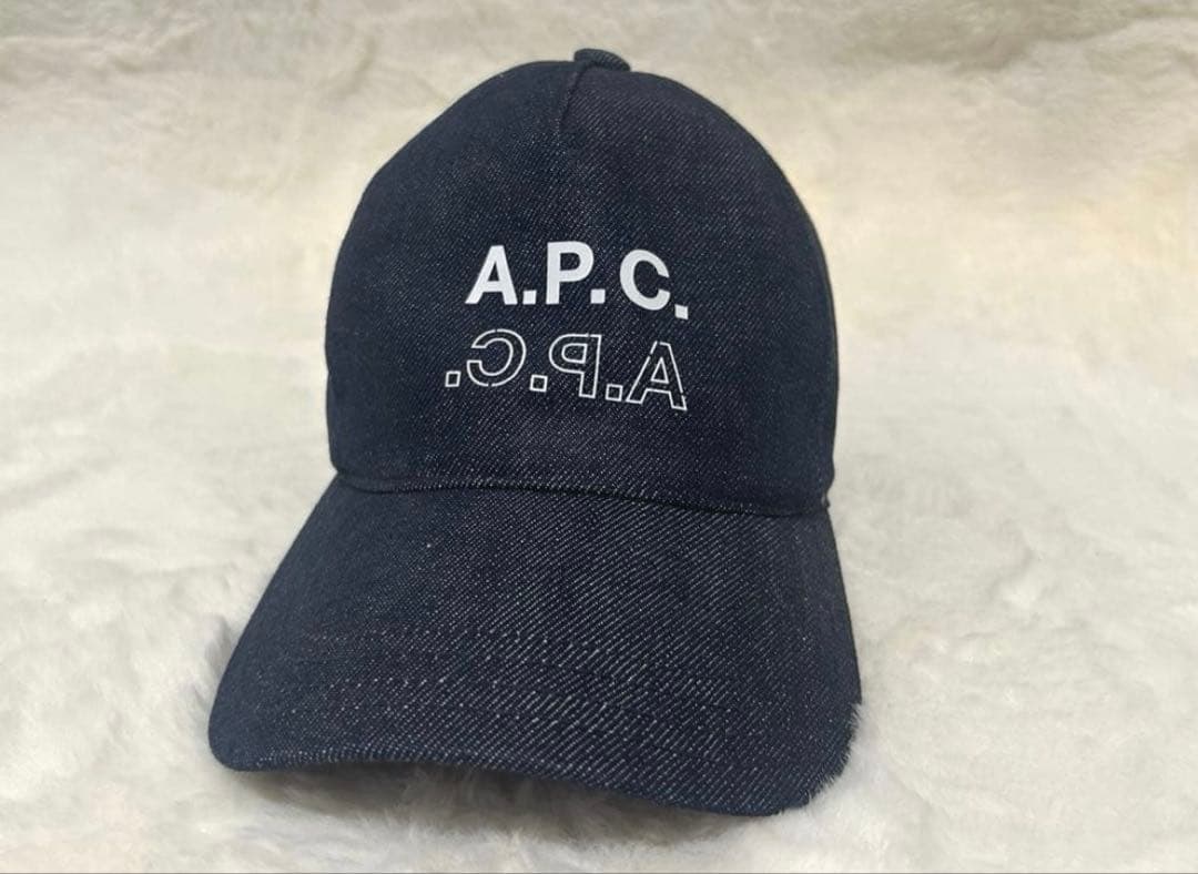 【希少✨】A.P.C. (アーペーセー)2ロゴ キャップ インディゴ