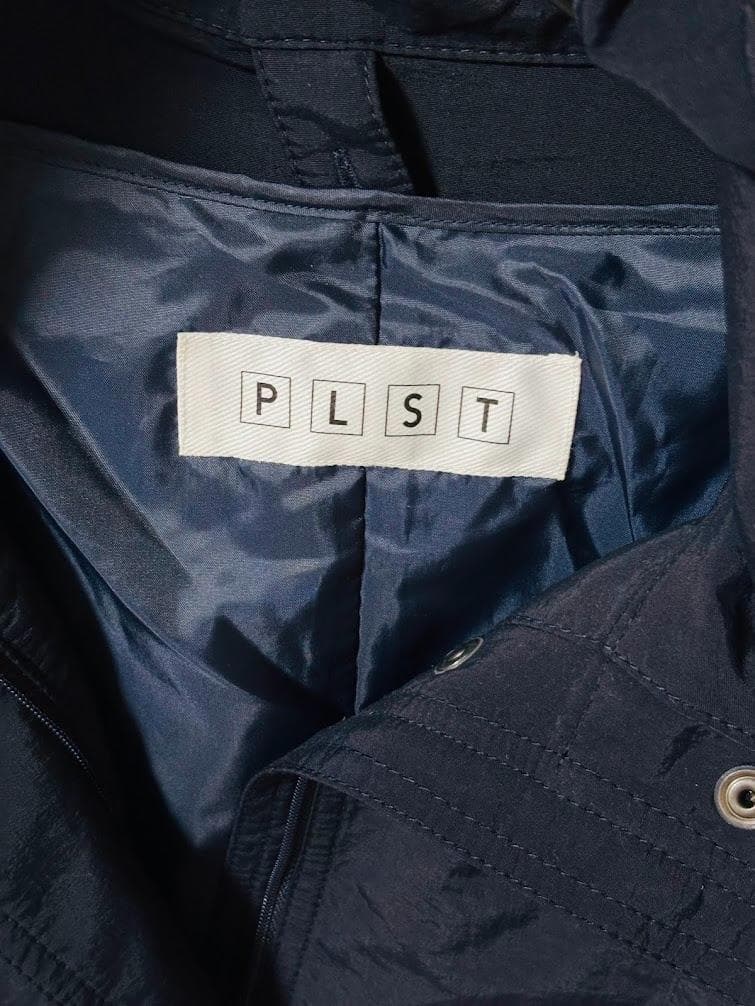 【新品タグ付】PLST プラステ　ファー モッズコート Lサイズ　紺色　3way