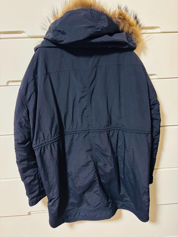 【新品タグ付】PLST プラステ　ファー モッズコート Lサイズ　紺色　3way