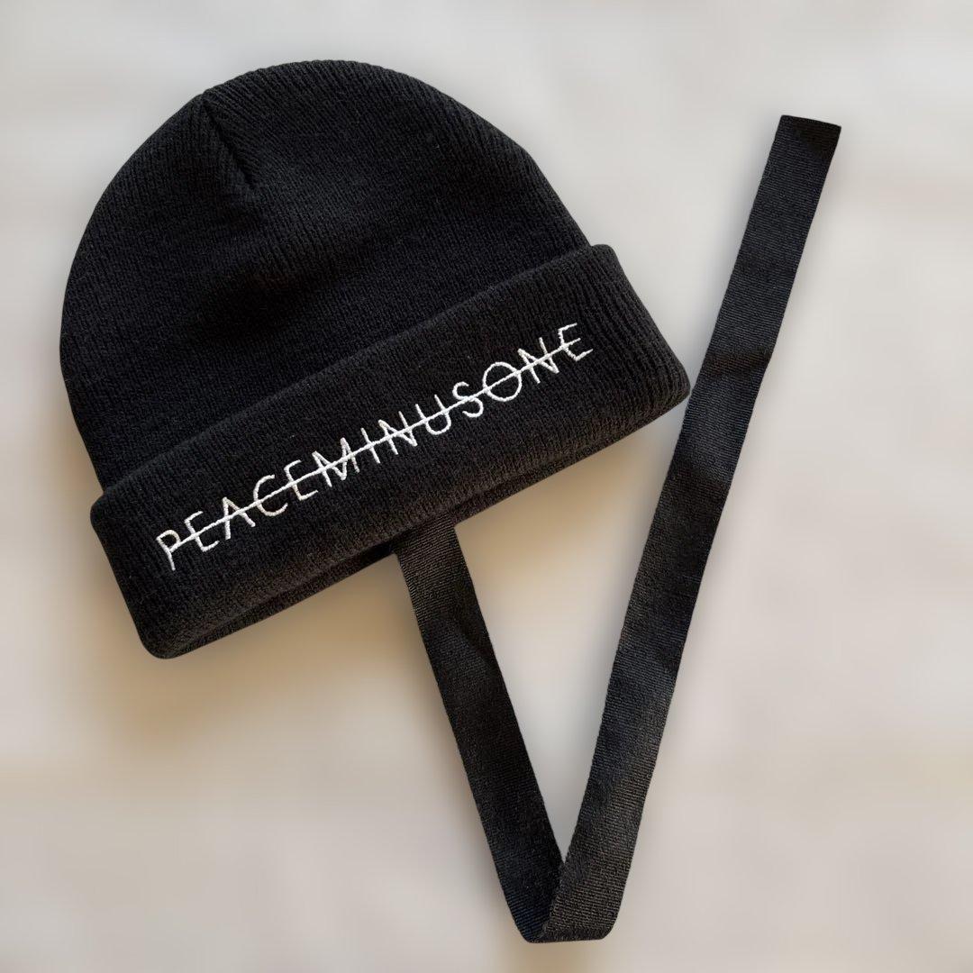 PEACEMINUSONE 黒 ニット帽 ビーニー