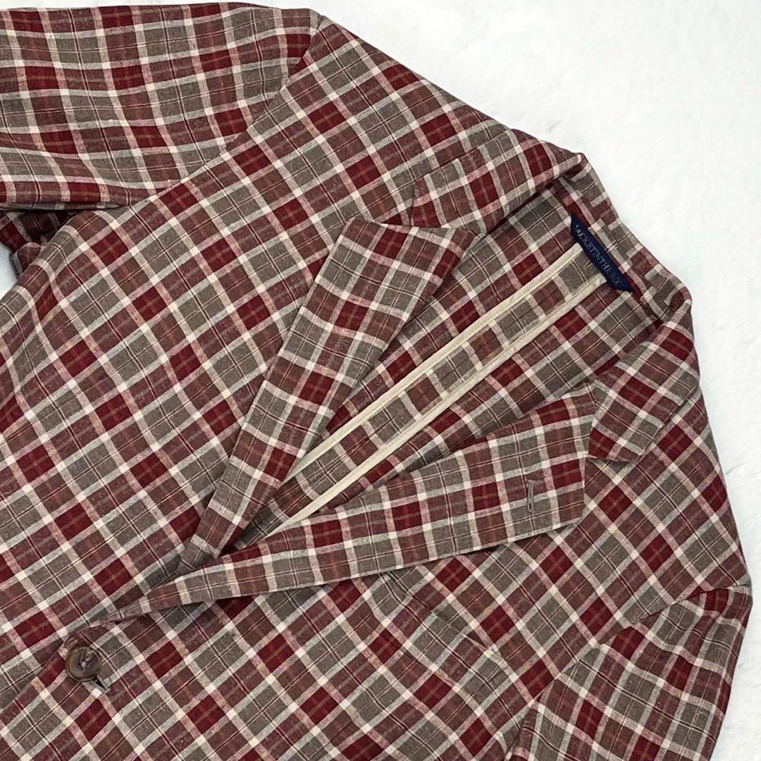 極美品 ベルベスト JACKET IN THE BOX シルク麻 ブレザー 48