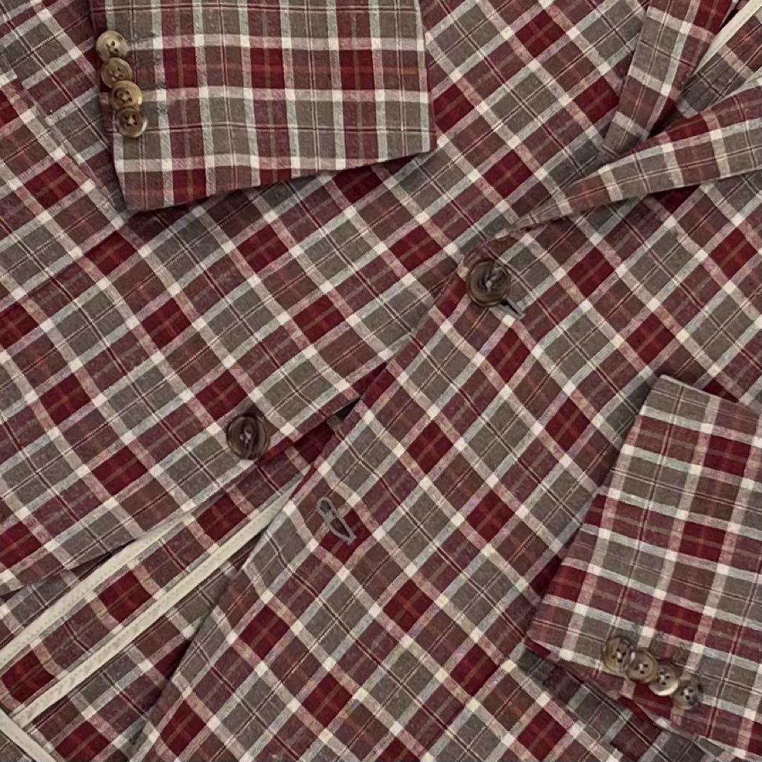 極美品 ベルベスト JACKET IN THE BOX シルク麻 ブレザー 48