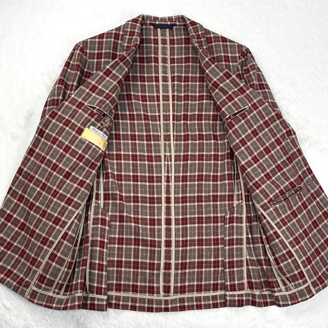 極美品 ベルベスト JACKET IN THE BOX シルク麻 ブレザー 48