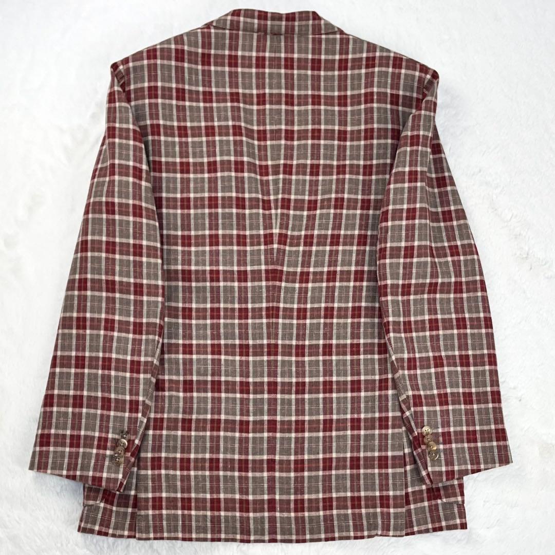 極美品 ベルベスト JACKET IN THE BOX シルク麻 ブレザー 48