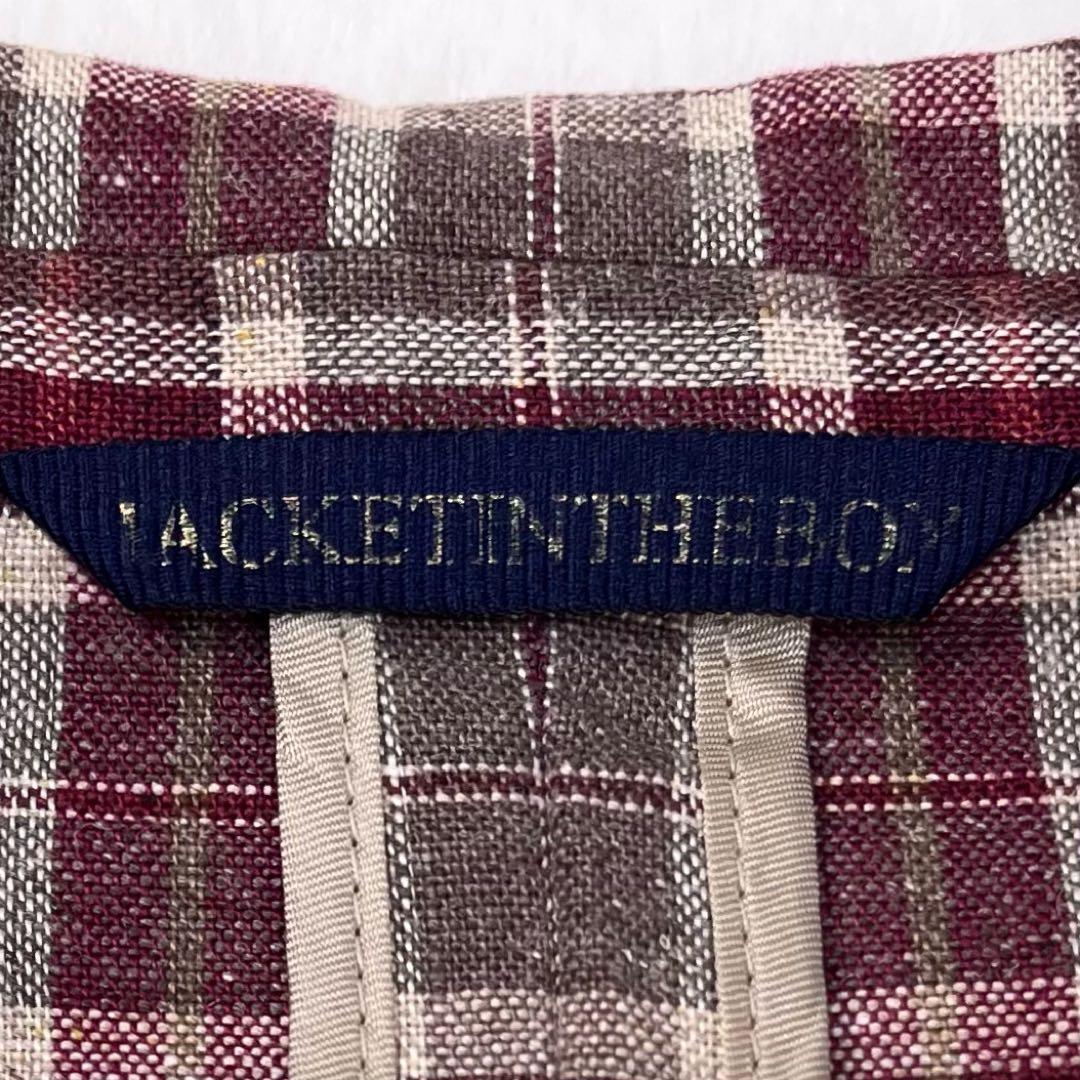 極美品 ベルベスト JACKET IN THE BOX シルク麻 ブレザー 48