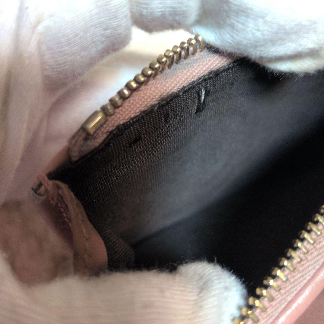 GUCCI グッチ 二つ折り財布 マイクログッチシマ ミニウォレット ピンク
